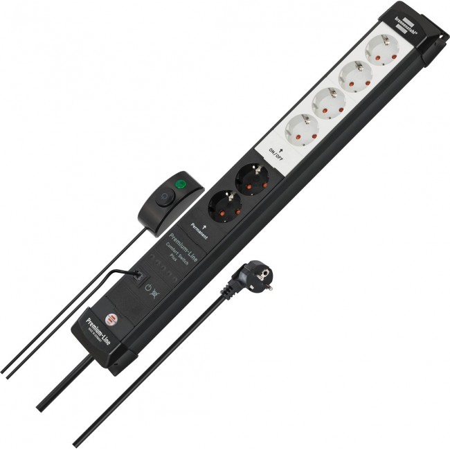 Brennenstuhl 1951560103 power extension 3 m 6 AC outlet(s) Indoor Black, Light grey Brennenstuhl 1951560103 power extension 3 m 6 AC outlet(s) Indoor Black, Light grey