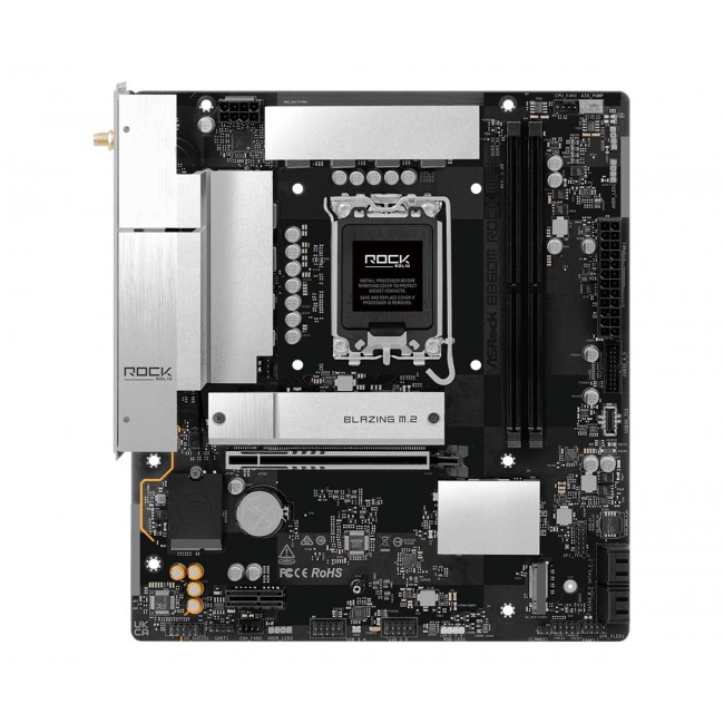 Asrock B860M Rock WiFi Intel B860 LGA 1851 (Socket V1) micro ATX Asrock B860M Rock WiFi Intel B860 LGA 1851 (Socket V1) micro ATX
