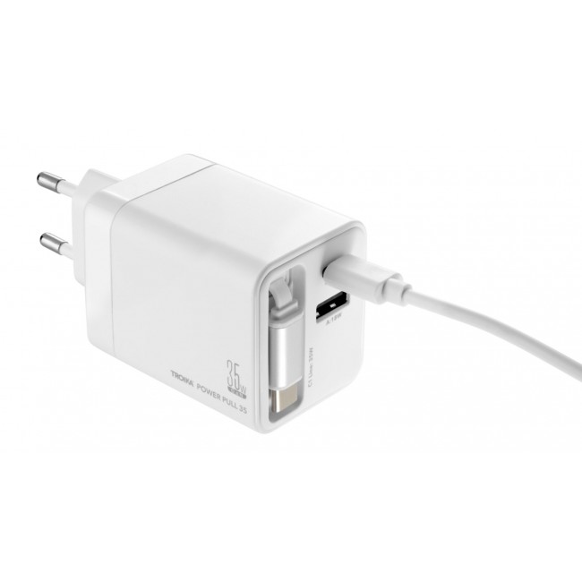 TROIKA CHA35 Smartphone, Tablet White AC Fast charging Indoor