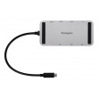 Targus DOCK429GL laptop dock/port replicator Wired USB4 Silver