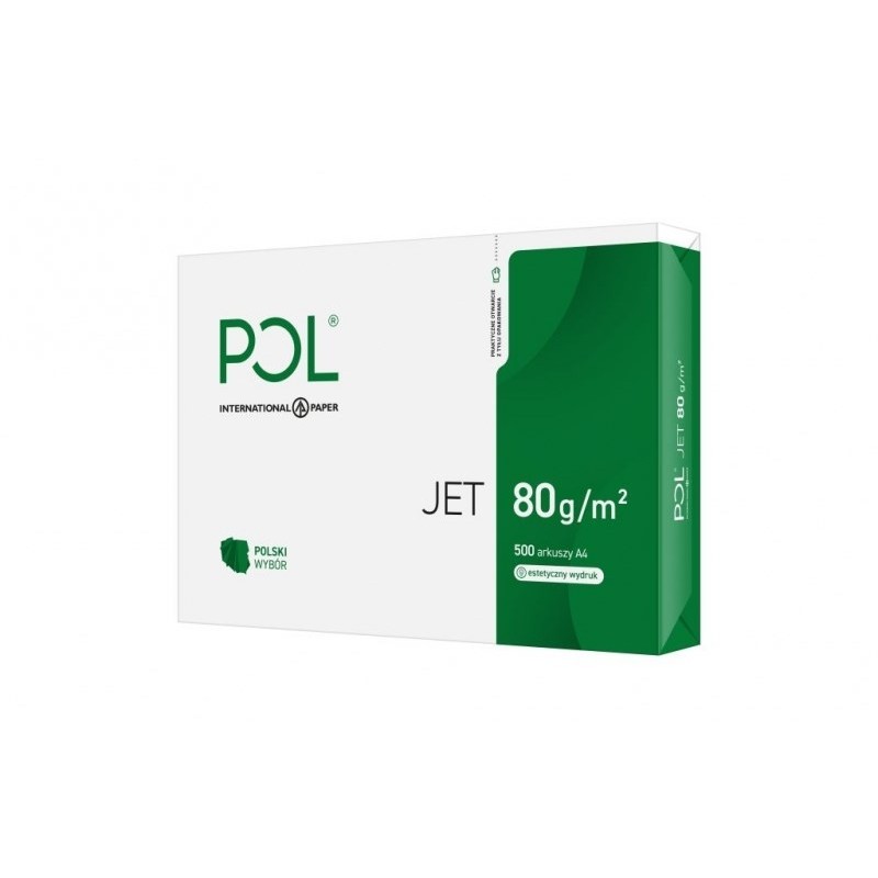 Paper copier office POLJET 9938A80 (A4 80g/m2 500 sheets paper white, matte)