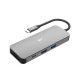 Silicon Power SR30 Docking USB 3.2 Gen 1 (3.1 Gen 1) Type-C Grey, Metallic