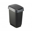 ROTHO Twist Silver - trash bin 50l