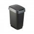 ROTHO Twist Silver - trash bin 50l