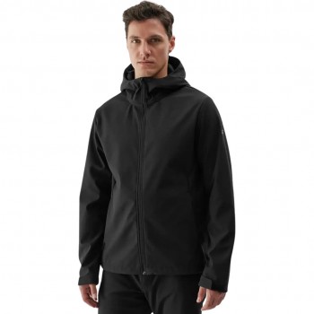 Men's Softshell Jacket 4F M283 Deep Black 4FWAW24TSOFM283 20S S