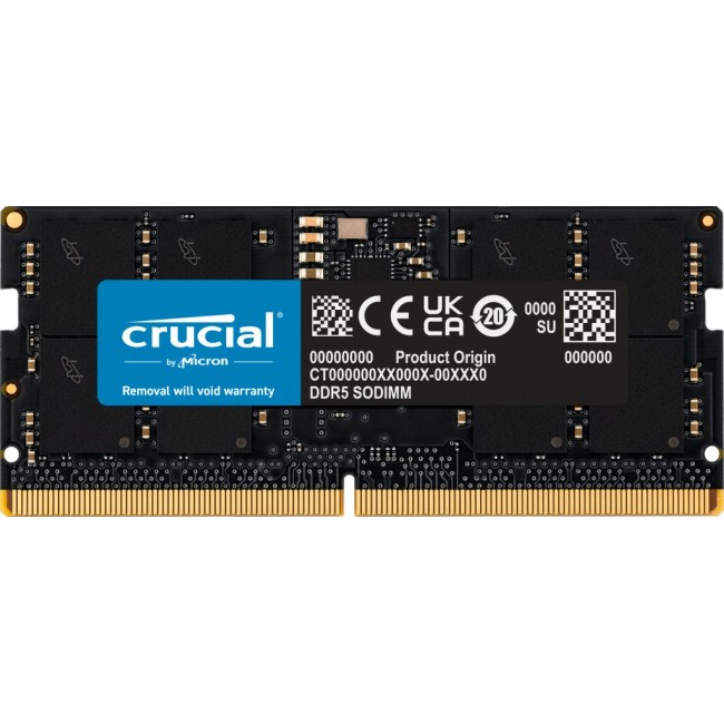 RAM Notebook MEMORY 16GB DDR5-5600 SO-DIMM CT16G56C46S5 CRUCIAL RAM Notebook MEMORY 16GB DDR5-5600 SO-DIMM CT16G56C46S5 CRUCIAL