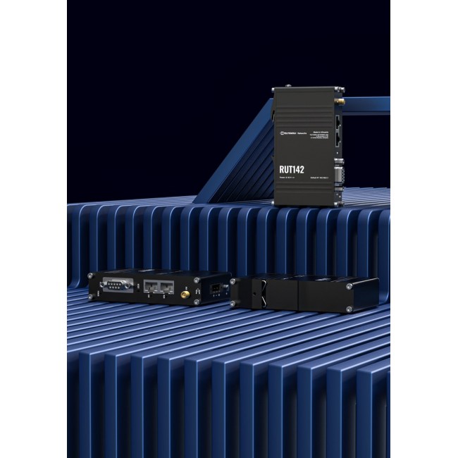 Teltonika Industrial router RUT142 WiFi 4, RS232, 2x RJ45 100Mb/s, IP30 Teltonika Industrial router RUT142 WiFi 4, RS232, 2x RJ45 100Mb/s, IP30