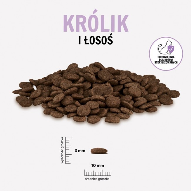 PAKA ZWIERZAKA Rabbit and salmon - dry cat food - 400g