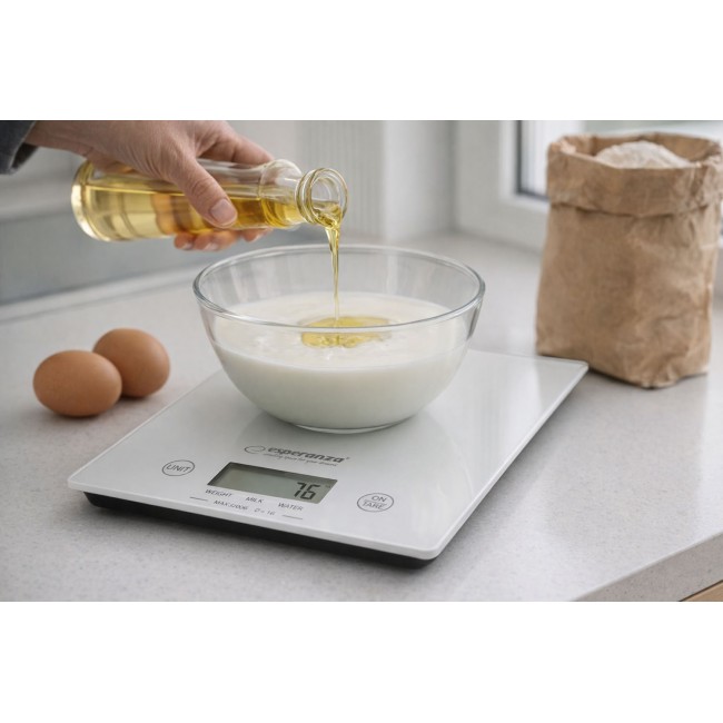Esperanza EKS002W kitchen scale White Countertop Rectangle Electronic kitchen scale