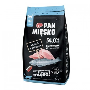 PAN MIĘSKO Chicken with trout S - dry cat food - 10kg