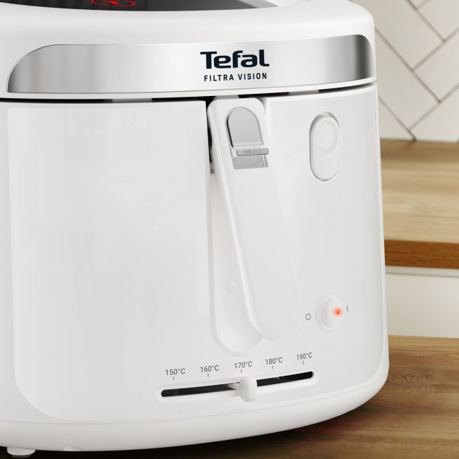 Tefal Filtra Vision FF2541E0 fryer Single 2.1 L Stand-alone 1900 W Deep fryer White Tefal Filtra Vision FF2541E0 fryer Single 2.1 L Stand-alone 1900 W Deep fryer White