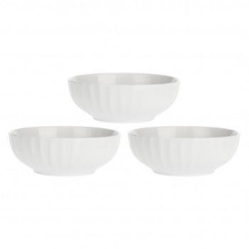 LA PORCELLANA BIANCA PIEVE Set of 3 Salad Bowls 17 cm