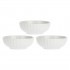 LA PORCELLANA BIANCA PIEVE Set of 3 Salad Bowls 17 cm