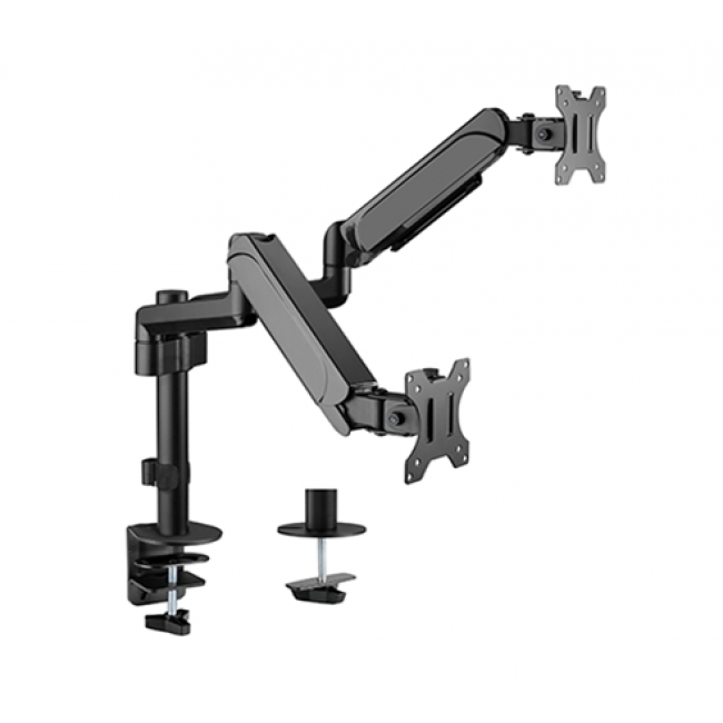 Gembird MA-DA2P-01 Adjustable desk 2-display mounting arm, 17 -32 , up to 9 kg Gembird MA-DA2P-01 Adjustable desk 2-display mounting arm, 17 -32 , up to 9 kg