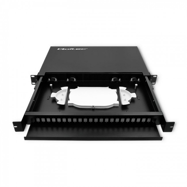 Qoltec 54480 Fiber optic switch board on sliding ODF rail | 24 ports | SC / SX Qoltec 54480 Fiber optic switch board on sliding ODF rail | 24 ports | SC / SX