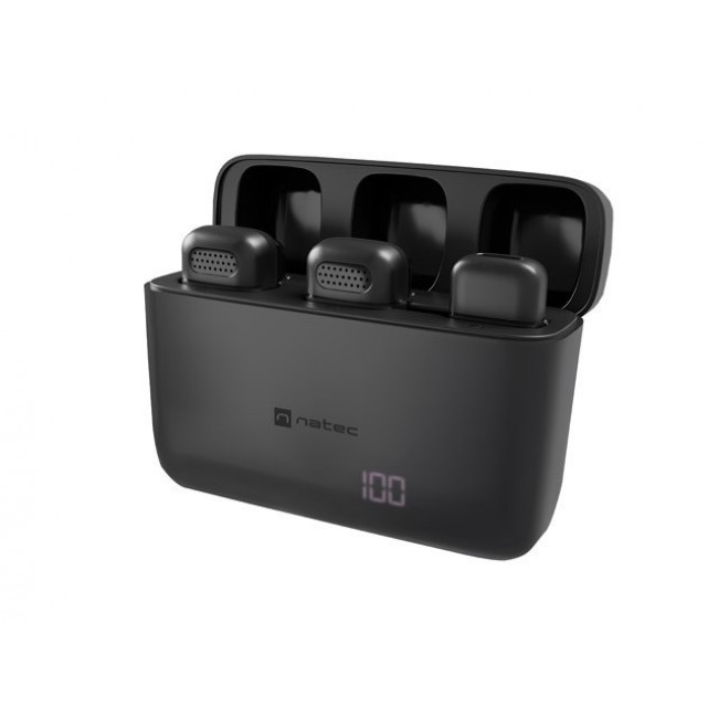 NATEC Hopper Black Lavalier/Lapel microphone NATEC Hopper Black Lavalier/Lapel microphone