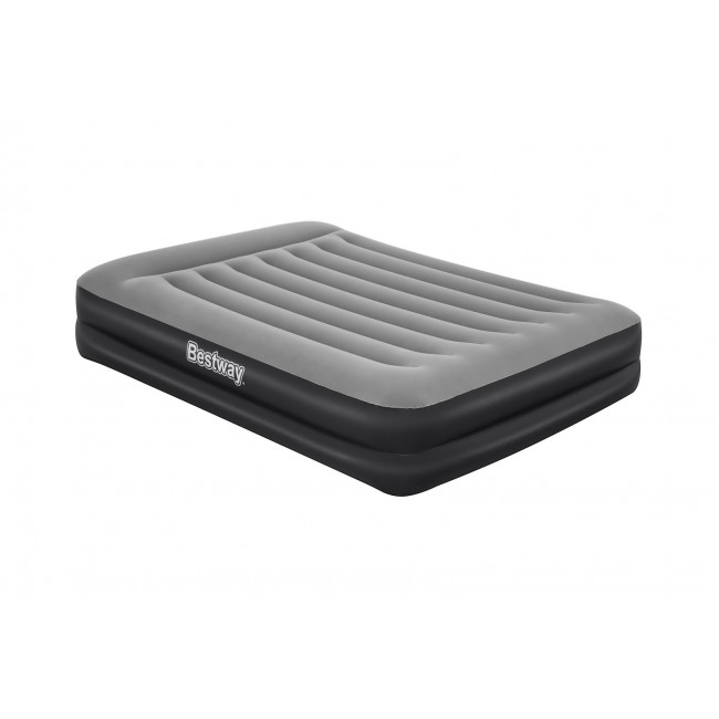 Bestway Tritech Air Mattress Queen with Built-in AC Pump and Antimicrobial Coating 2.03 m x 1.52 m x 46 cm