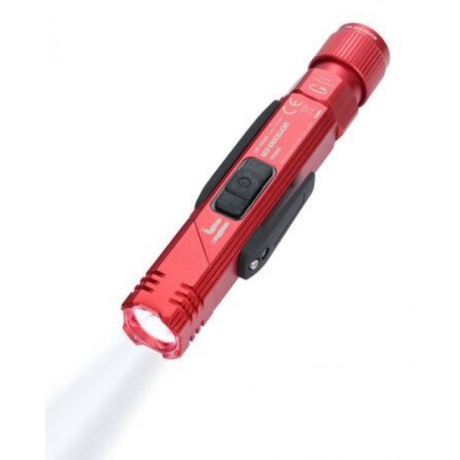TROIKA ECO KNICKLICHT Red Hand flashlight + Headband flashlight COB LED