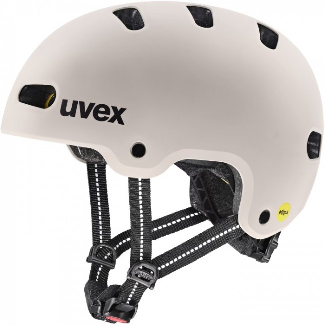 UVEX Kid 4 Style MIPS kids cycling helmet, warm grey matt