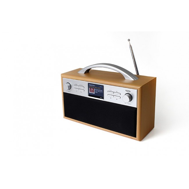 Xoro XOR400900 radio Internet Digital Black, Silver, Wood