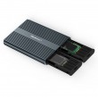 Qoltec Enclosure | M.2 SSD tray | SATA | NVMe | USB-C | DUAL 2 x 2TB