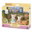 Sylvanian Families Sunny Picnic Set -Fennec Fox Sister & Baby