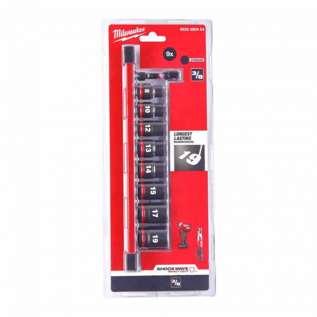 MILWAUKEE IMPACT SOCKET SET 3/8