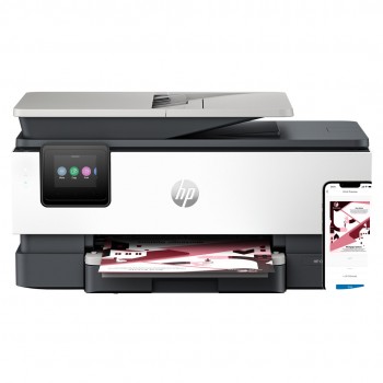 HP OfficeJet Pro 8122e Wireless All-in-One Color Printer, Instant Ink Two-sided printing