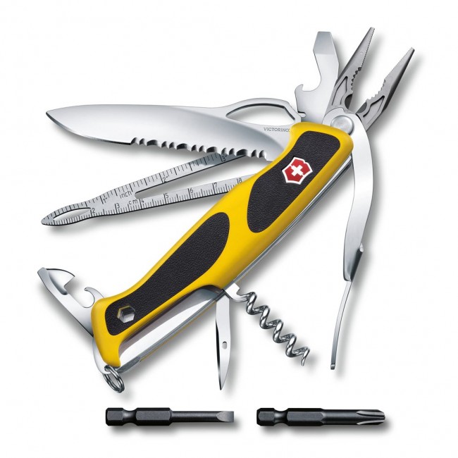 Victorinox V-0.97 98.MWC8 Pocket Knife Ranger Grip Boatsman, yellow/black Victorinox V-0.97 98.MWC8 Pocket Knife Ranger Grip Boatsman, yellow/black