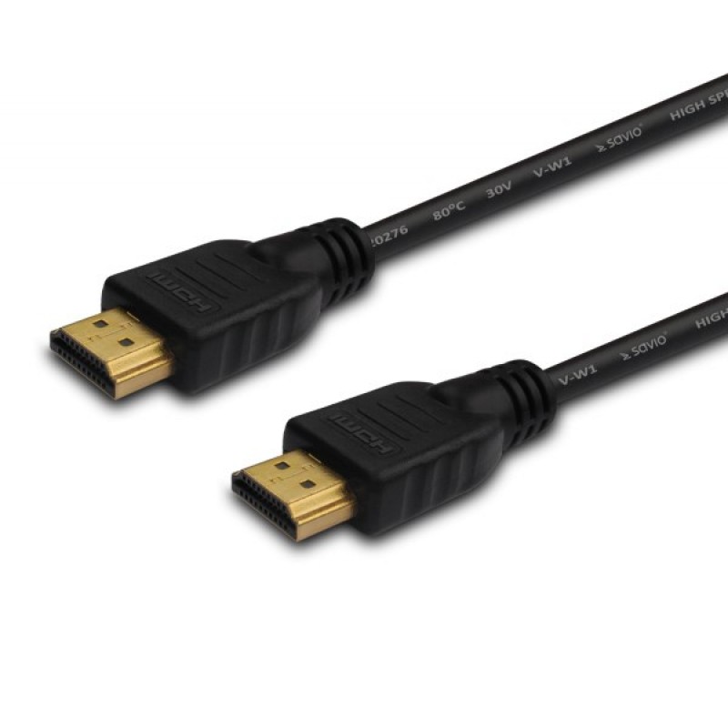 Savio CL-34 HDMI cable 10 m HDMI Type A (Standard) Black Savio CL-34 HDMI cable 10 m HDMI Type A (Standard) Black