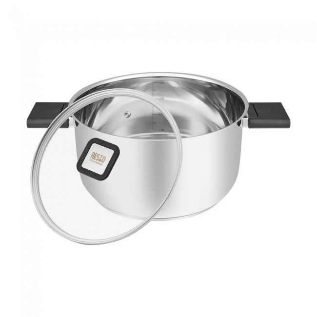 Resto Kitchenware Anser 4.4 L Round Black, Stainless steel