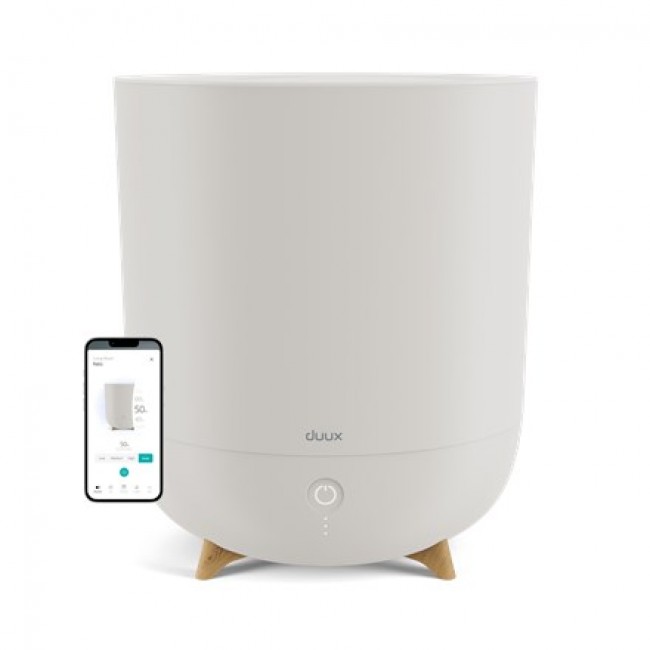 Duux | Neo | Smart Humidifier | Water tank capacity 5 L | Suitable for rooms up to 50 m2 | Ultrasonic | Humidification capacity 500 ml/hr | Greige Duux | Neo | Smart Humidifier | Water tank capacity 5 L | Suitable for rooms up to 50 m2 | Ultrasonic | Humidification capacity 500 ml/hr | Greige