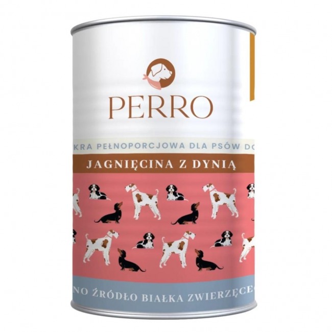 PERRO Lamb with pumpkin - wet food for dogs - 400g