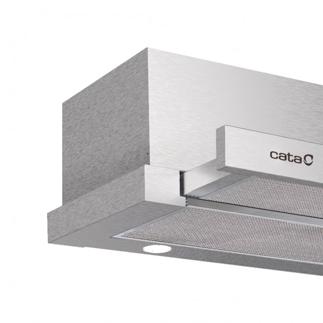 CATA Hood | EXTENDER 600 | Telescopic | Energy efficiency class C | Width 60 cm | 390 m3/h | Mechanical | ECOLED | Stainless Steel