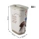 ROTHO Cody Beige - food container - 50l