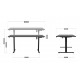 Electric desk MA-Leader 7.6 Black