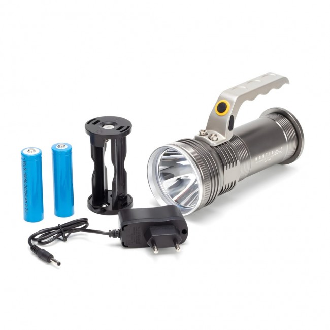 Montis Aluminiowa ręczna latarka akumulatorowa LED MT154 Grey Hand flashlight Montis Aluminiowa ręczna latarka akumulatorowa LED MT154 Grey Hand flashlight