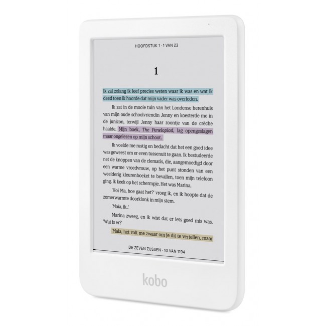 Kobo Clara Colour e-book reader Touchscreen 16 GB Wi-Fi White Kobo Clara Colour e-book reader Touchscreen 16 GB Wi-Fi White