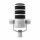 R DE PodMic USB White - dynamic microphone for podcasting