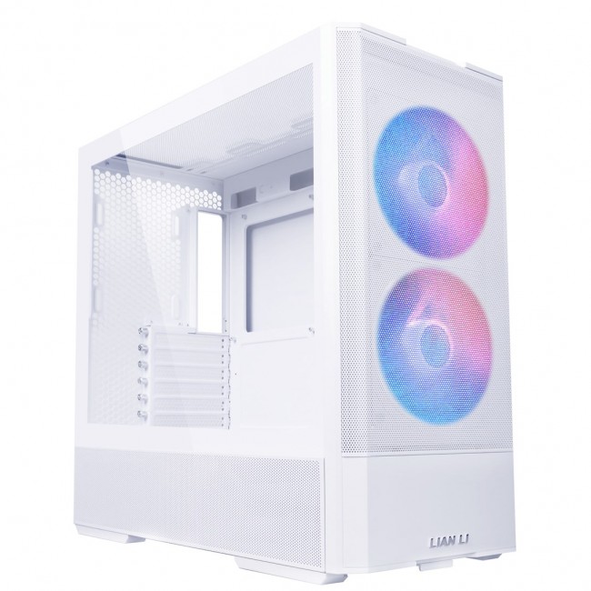 Lian Li LANCOOL 207 PC Case, Midi-Tower, ATX, Tempered Glass - white
