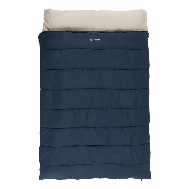 Outwell Contour Lux Double Adult Rectangular sleeping bag Polyester Blue