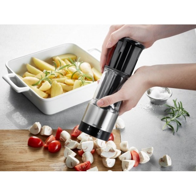 GEFU FLEXICUT shaped food cutter Black, Grey, Transparent Plastic, Stainless steel