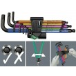 Wera 950/9 L-shaped hex key Metric 9 pc(s)