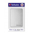 Verbatim Store 'n' Go ALU Slim Portable Hard Drive 1TB Silver