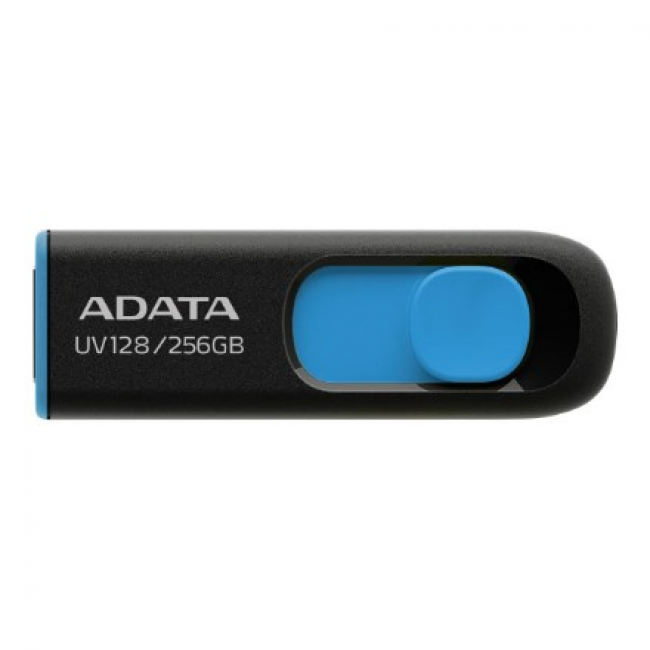 ADATA UV128 USB flash drive 256 GB USB Type-A 3.2 Gen 1 (3.1 Gen 1) Black, Blue