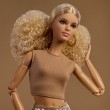 Barbie Signature Basics Collectible Doll, Model 07 with Blonde Hair in White Pants with Golden Print