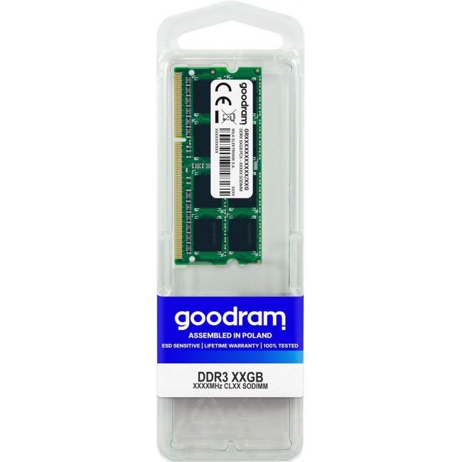 Goodram 4GB DDR3 memory module 1600 MHz Goodram 4GB DDR3 memory module 1600 MHz