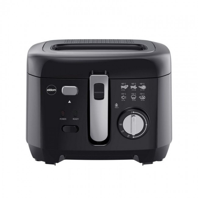 ELDOM Fryer FREET, 2.5 L, 400 g of fries, temperature regulator, removable oil tank, black ELDOM Fryer FREET, 2.5 L, 400 g of fries, temperature regulator, removable oil tank, black