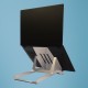 R-Go Tools Laptop holder R-Go Riser Basic, foldable and adjustable laptop riser, aluminum, silver R-Go Tools Laptop holder R-Go Riser Basic, foldable and adjustable laptop riser, aluminum, silver