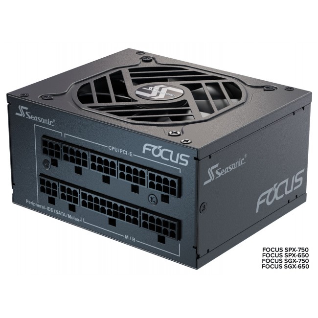 Seasonic FOCUS SGX-750 (2021) power supply unit 750 W 20+4 pin ATX SFX Black Seasonic FOCUS SGX-750 (2021) power supply unit 750 W 20+4 pin ATX SFX Black